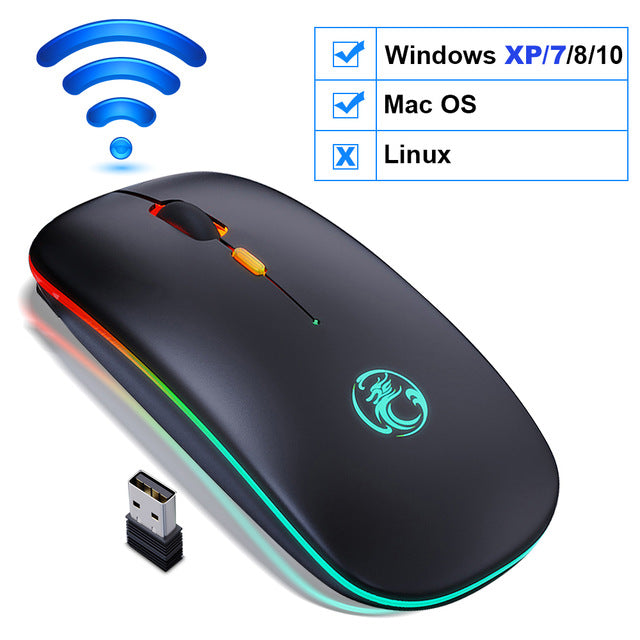 iMice - RGB LED Backlit Bluetooth Wireless Mouse