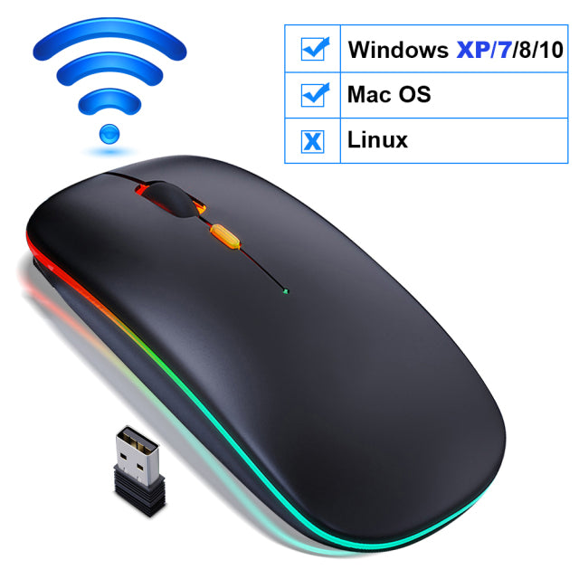 iMice - RGB LED Backlit Bluetooth Wireless Mouse
