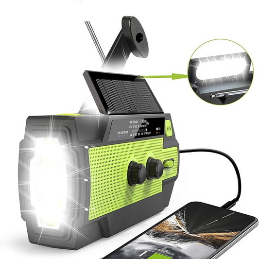 Emergency Solar Power and Crank Radio/Flashlight