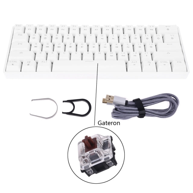 Skyloong GK61 - Bluetooth LED Backlit Gaming Mechanical Keyboard